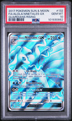 Pokemon - PSA 10 Ninetales GX 132/145 Gaurdians Rising