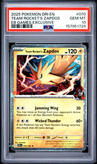 Pokemon - PSA 10 Zapdos 070/182 Eb Games Exclusive
