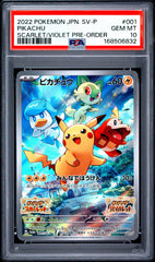 Pokemon- Pikachu 001/SV-P PSA 10  Scarlet/ Violet Pre order