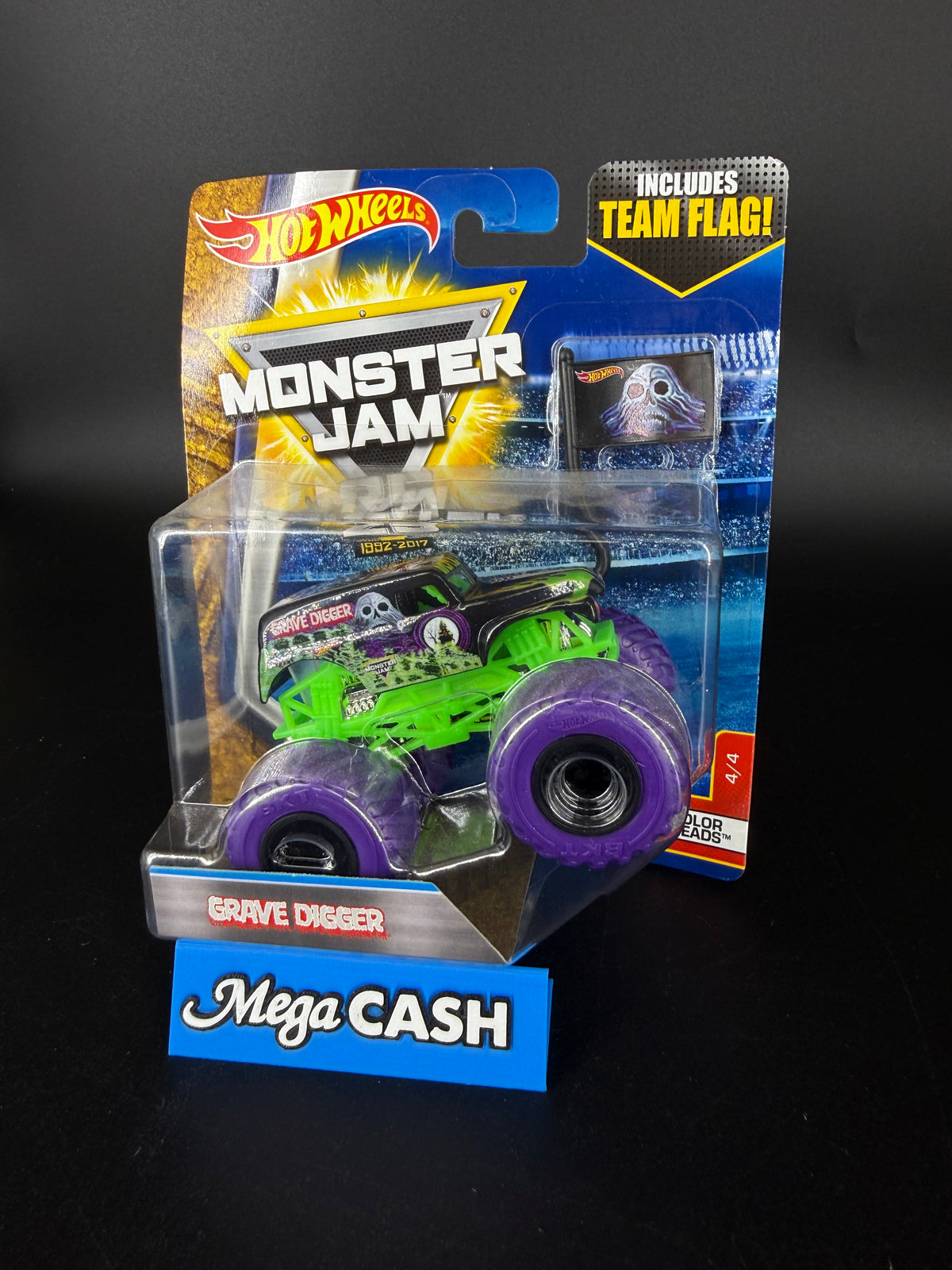 Hot Wheels Monster Jam - Grave Digger - Color Treads 4/4 - 25th Anniversary