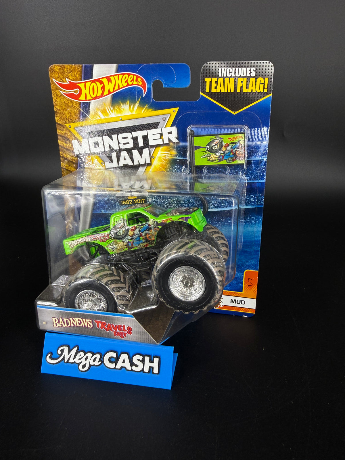 Hot Wheels Monster Jam - Bad News Travels Fast - Mud 1/7