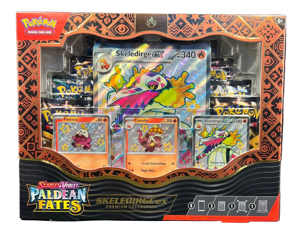 Pokemon - Paldean Fates Skeleridge EX Premium Collection Box