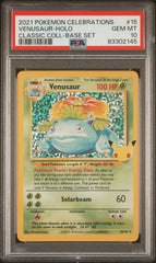 Pokemon - Venusaur 15/102 PSA 10 - Celebrations Classic Collection - Base Set