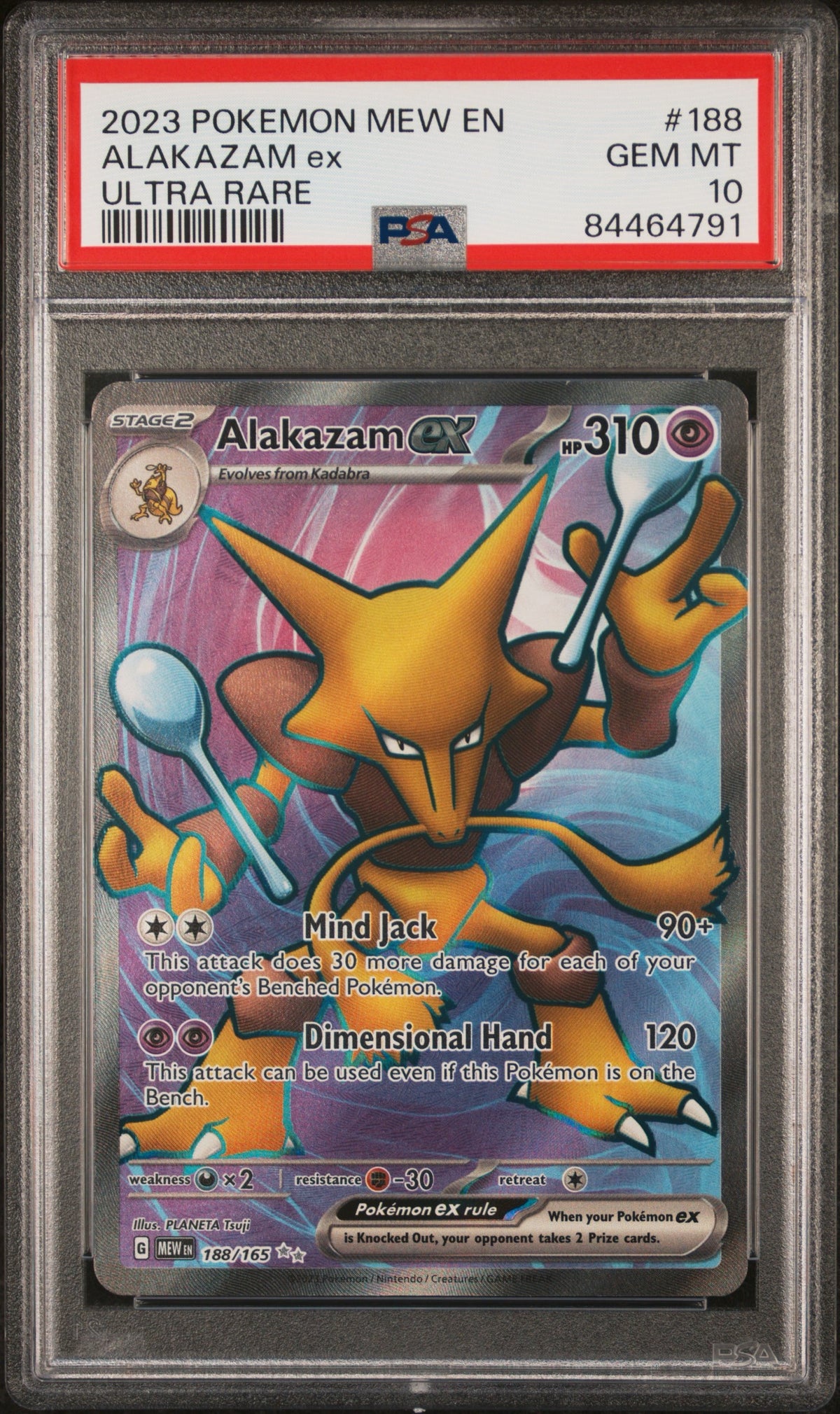 Pokemon - Alakazam 188/165 PSA 10 - 151