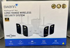 Swann 4k 4 Camera Long Range Wireless Security System