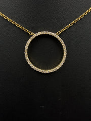 14ct Diamond Necklace 6.7gms