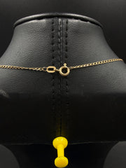 9ct Chain & Diamond Set Dreamcatcher Pendant 3.7gms