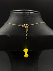 18ct Oval Pendant Necklace 4.7gms