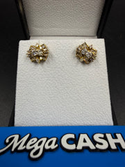 12ct Diamond Cluster Earrings 5.0gms