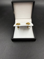 12ct Diamond Cluster Earrings 5.0gms