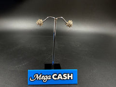 12ct Diamond Cluster Earrings 3.5gms