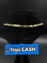 14ct Yellow & White Gold Necklace 11.4gms