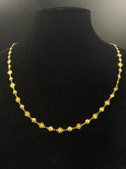 18ct Dome & Star Necklace 4.6gms