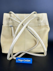 Evity handbag over the shoulder long strapped mustard yellow with tags