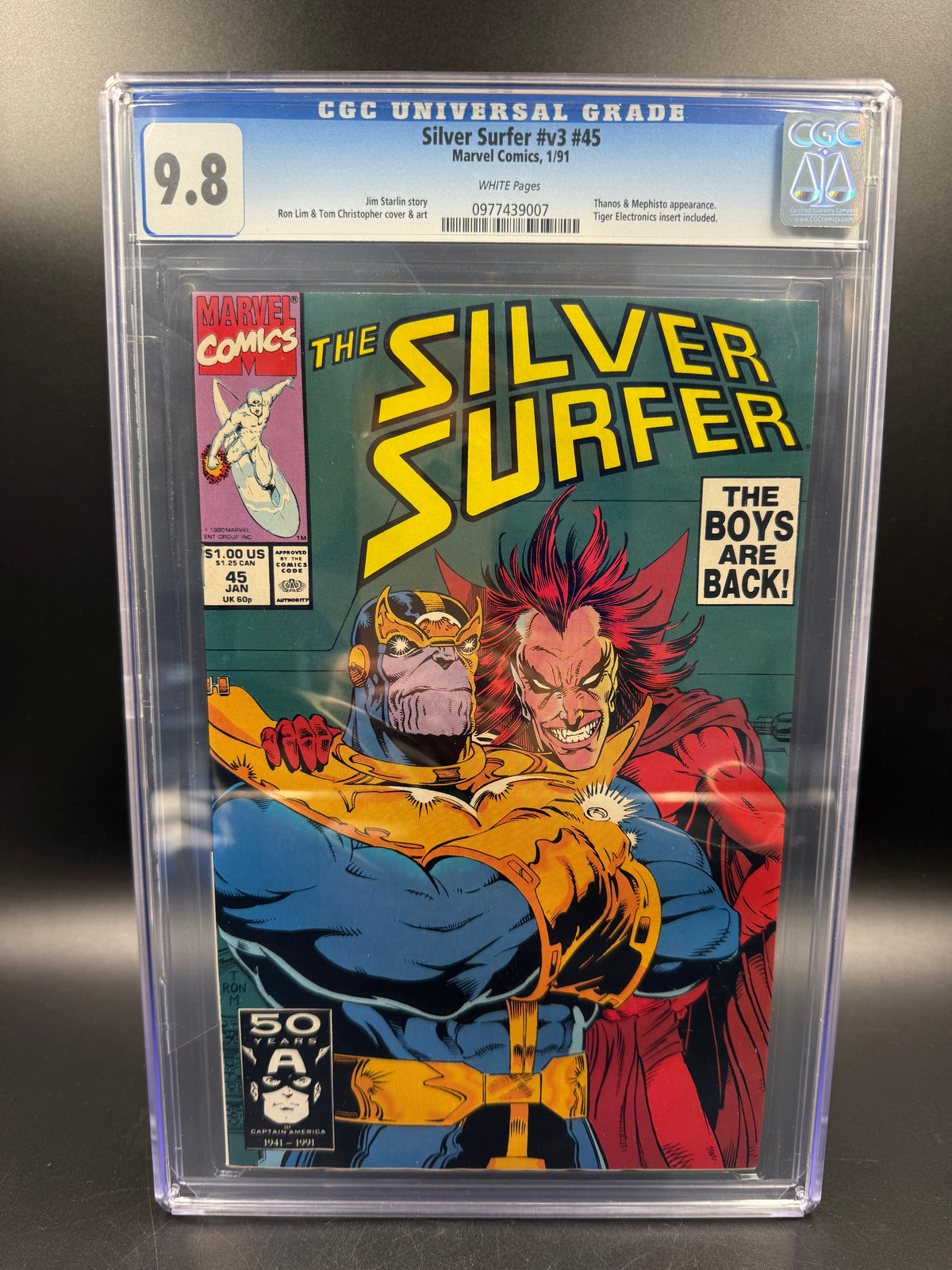 Silver Surfer - COMIC #45 Jan 1991 - CGC 9.8