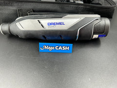 Dremel 824 with charger, 12v battery and small accessories box