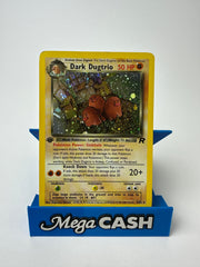 DARK DUGTRIO - TEAM ROCKET 1st EDITION 6/82 POKEMON CARD