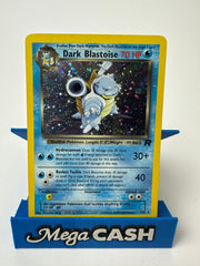 DARK BLASTOISE 3/82 HOLO TEAM ROCKET RAW POKEMON CARD (LP)