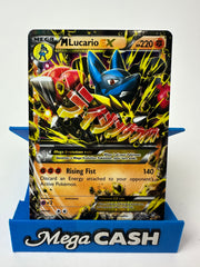 M LUCARIO EX 55/111 FURIOUS FISTS POKEMON CARD RAW (NM)