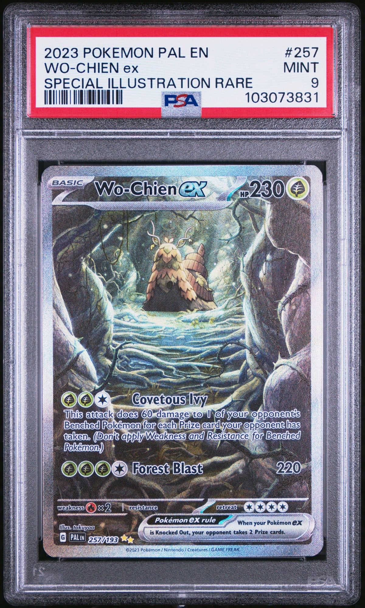 Pokémon - PSA 9 Wo-Chien Ex 257/193