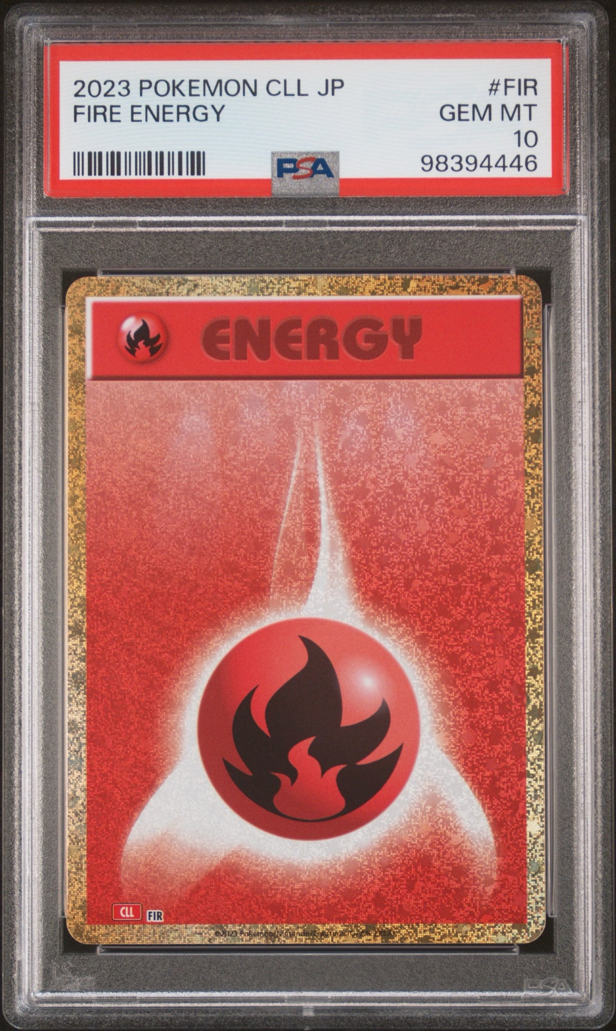Pokémon - PSA 10 Fire Energy Classic Collection (JPN)