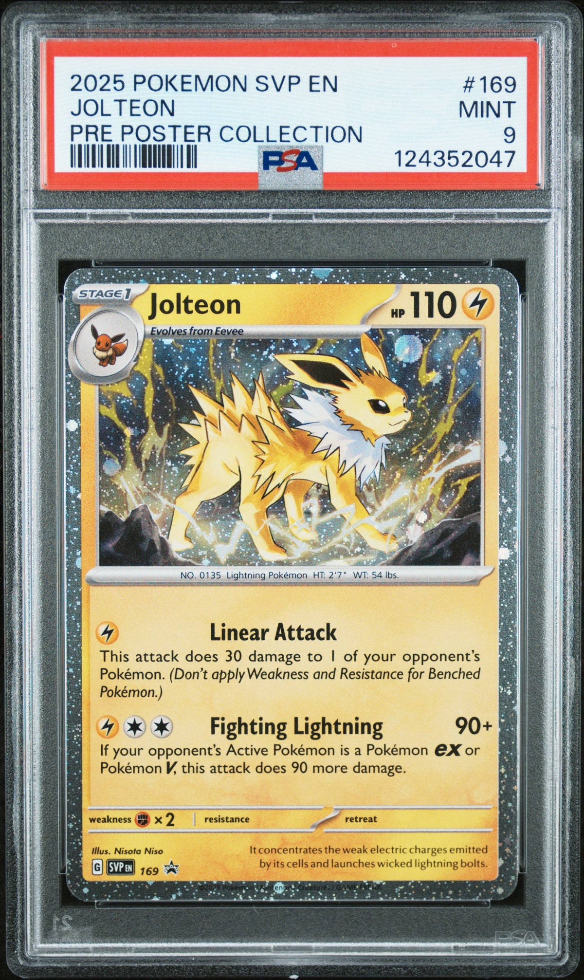 Pokémon - PSA 9 Jolteon SVP169 Promo