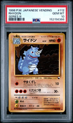 Pokémon - PSA 10 Rhydon 112 Vending Series 3 JPN