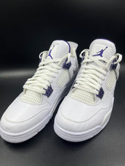 Nike Air Jordan 4 Retro Purple Metallic Size Mens US 10.5