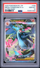 Pokémon - PSA 10 Charizard X Ex 109/094 Phantasmal Flames