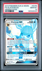Pokémon - PSA 10 Glaceon GX SV55/SV94 Hidden Fates
