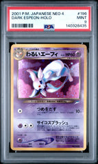 Pokémon - PSA 9 Dark Espeon Holo #196 Japanese Neo 4