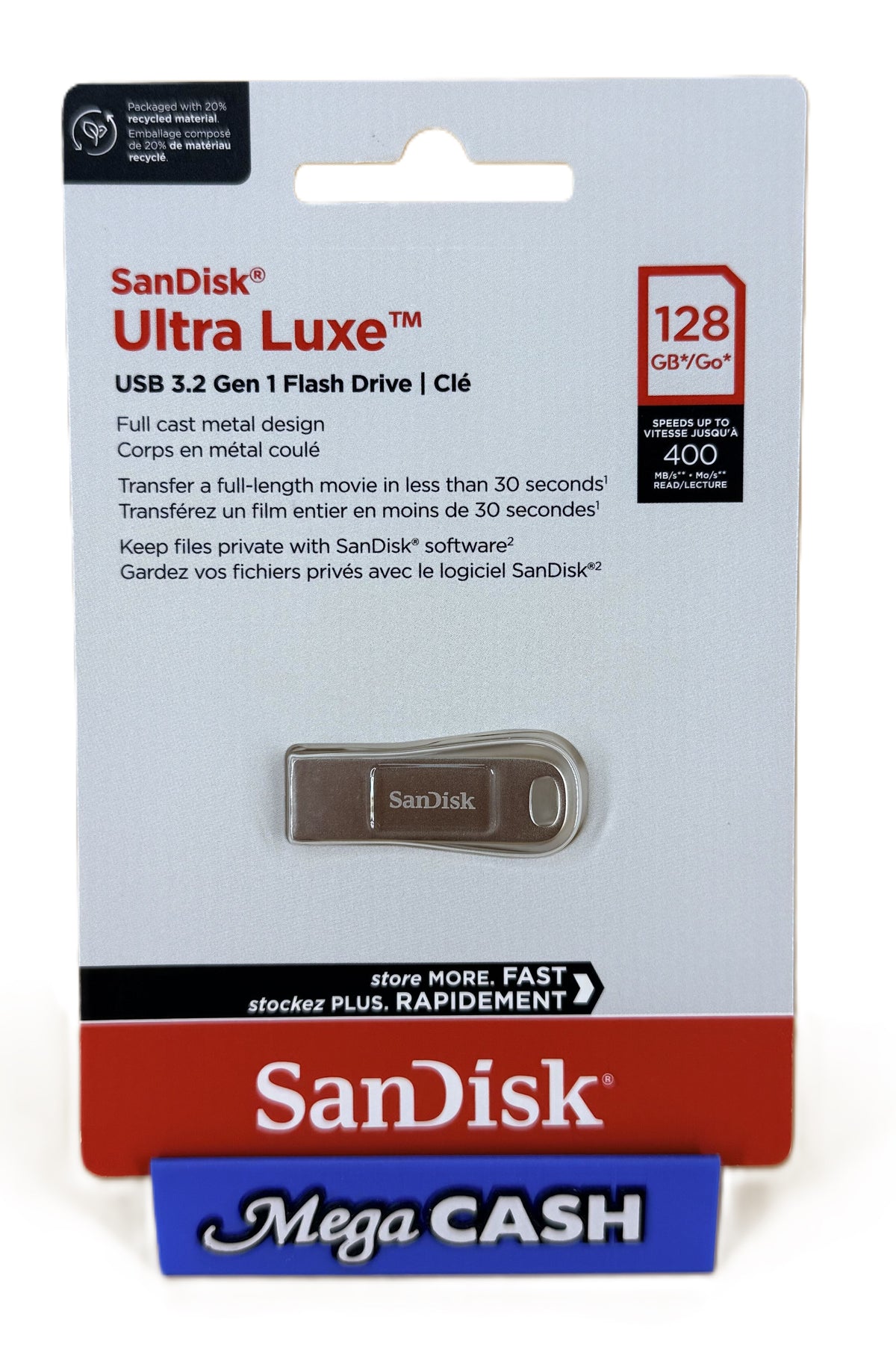 Sandisk Ultra Luxe USB 3.2 Gen 1 Flash Drive - 128GB - SDCZ74-128G-G46