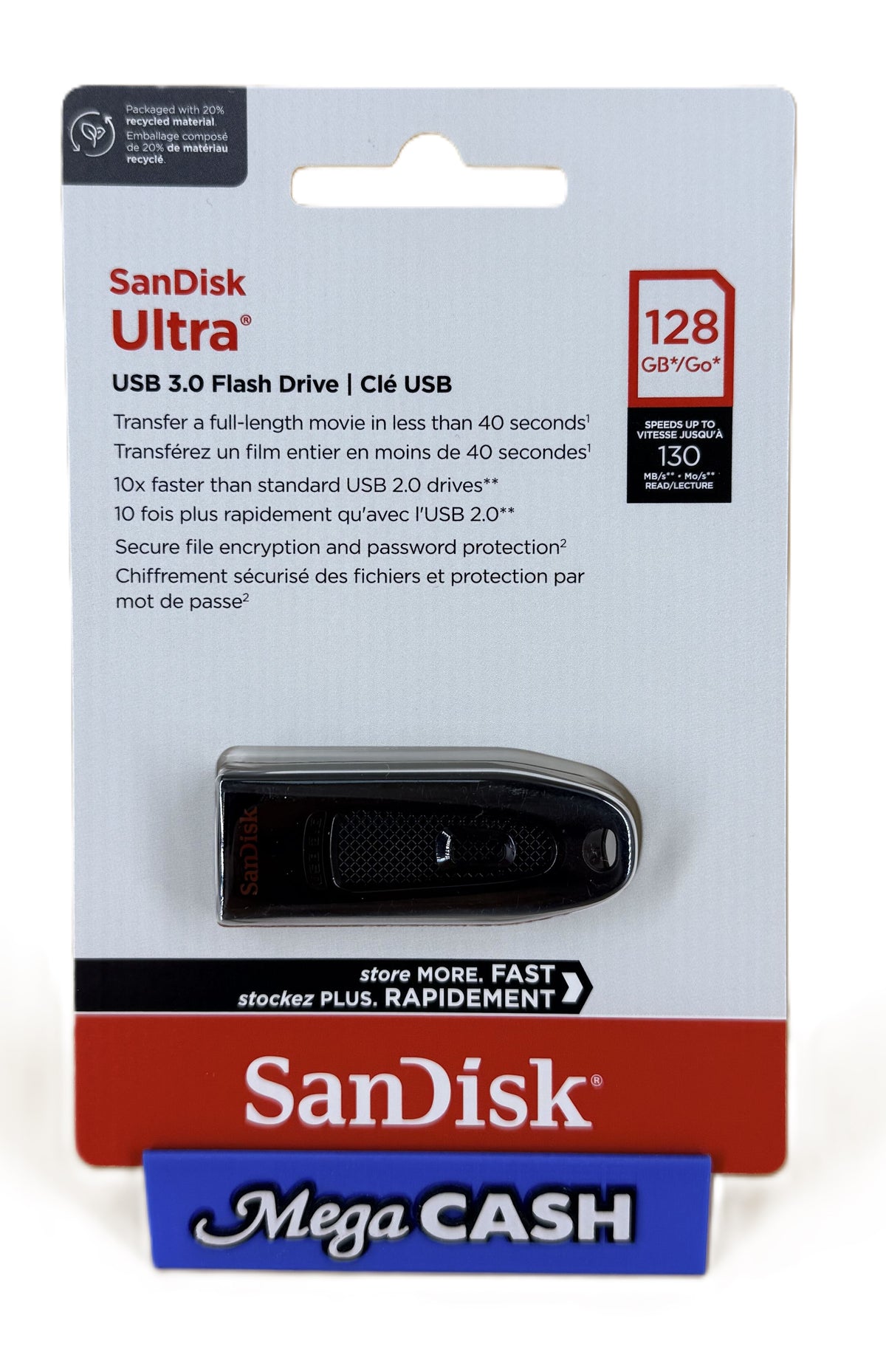 Sandisk Ultra USB 3.0 Flash Drive - 128GB - SDCZ48-128G-U46