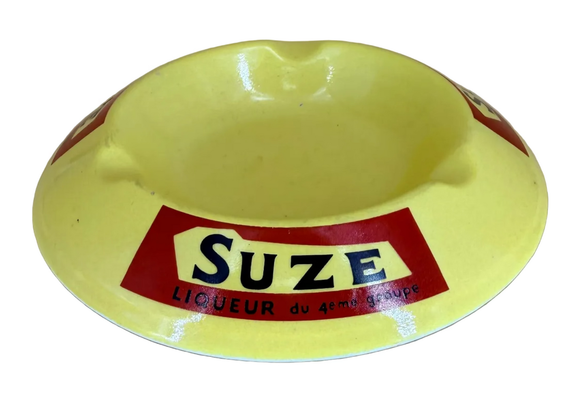 Suze - Ceramic Ashtray - Vintage - Yellow