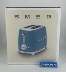 SMEG TSF01 50's Style 2 Slice Toaster Matte Storm Blue