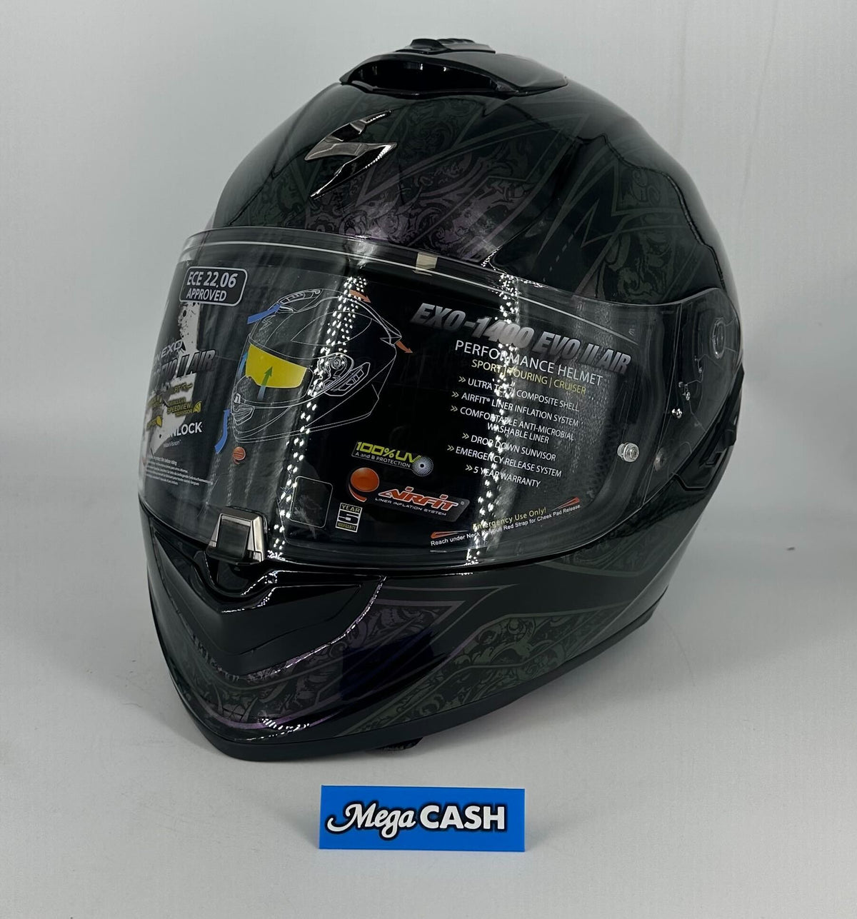 Scorpion EXO-1400 Evo II Air Fantasy Black/Chameleon Helmet