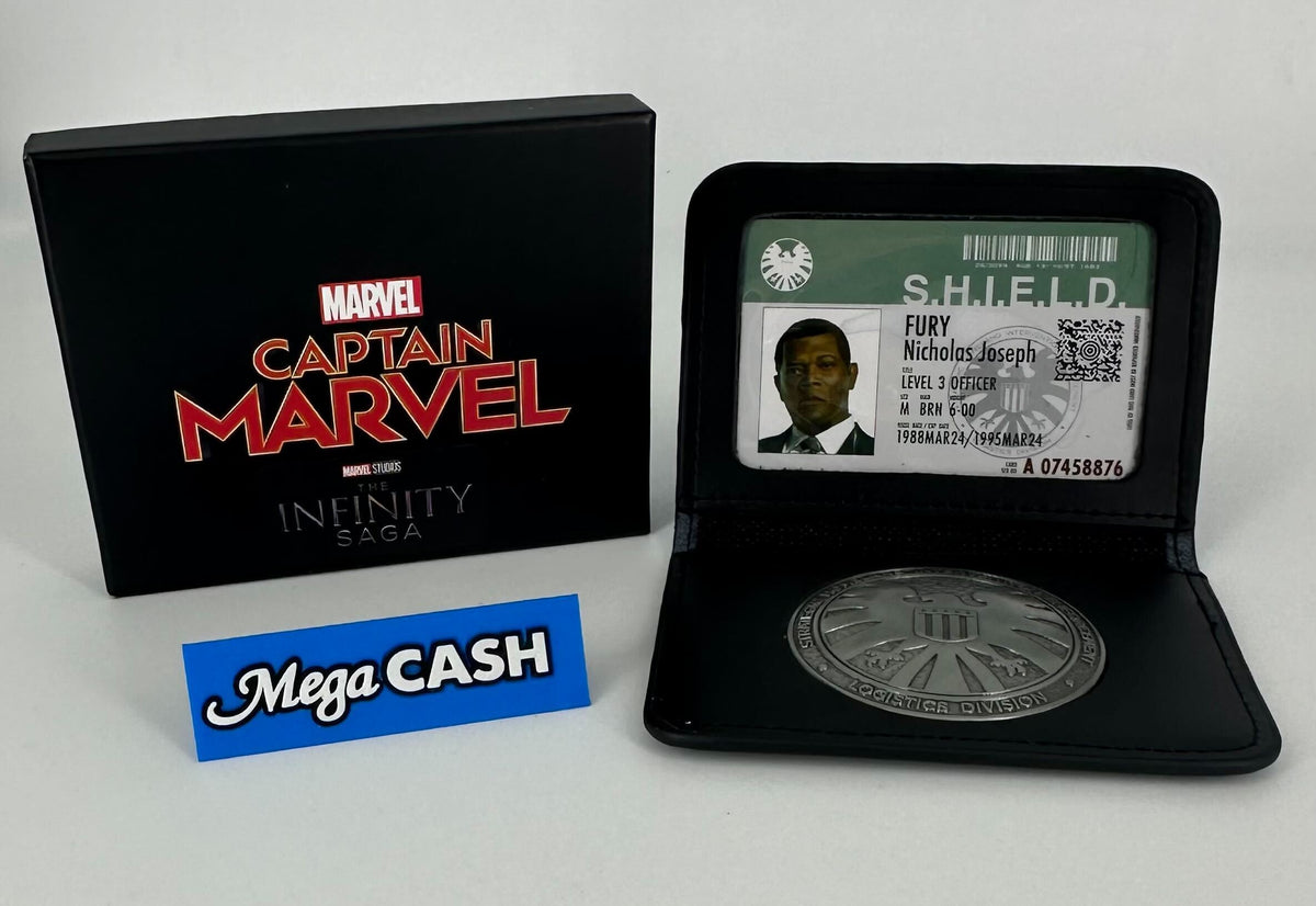 Marvel Agents of S.H.I.E.L.D. Nicholas Joseph FURY Badge ID Card Replica Set