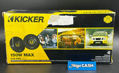 Kicker CS Series 4" 2 Way Coaxial Car Speaker 150W 50W RMS CSC4