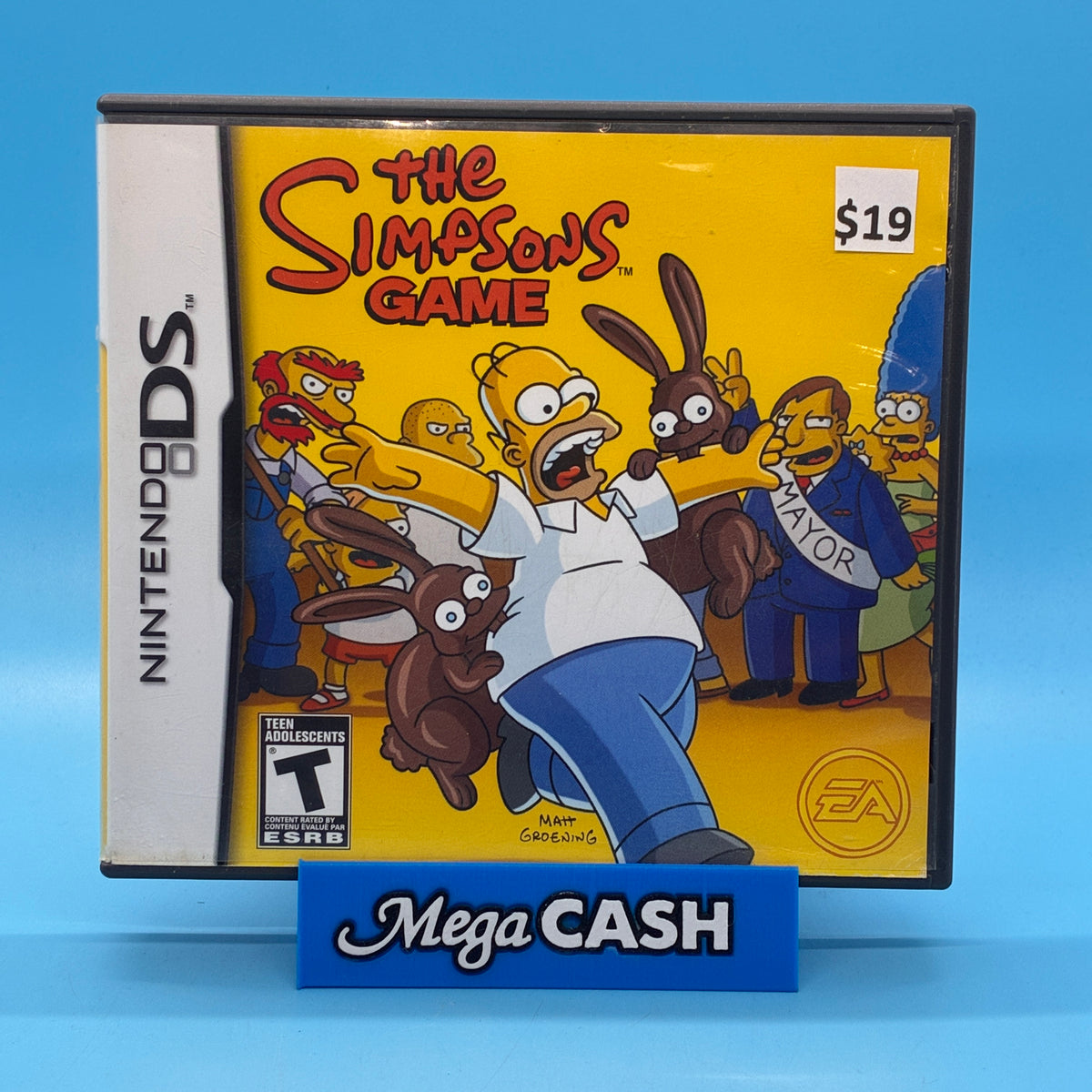 THE SIMPSONS GAME- NINTENDO DS GAME CARTRIDGE - W/CASE AND BOOKLET