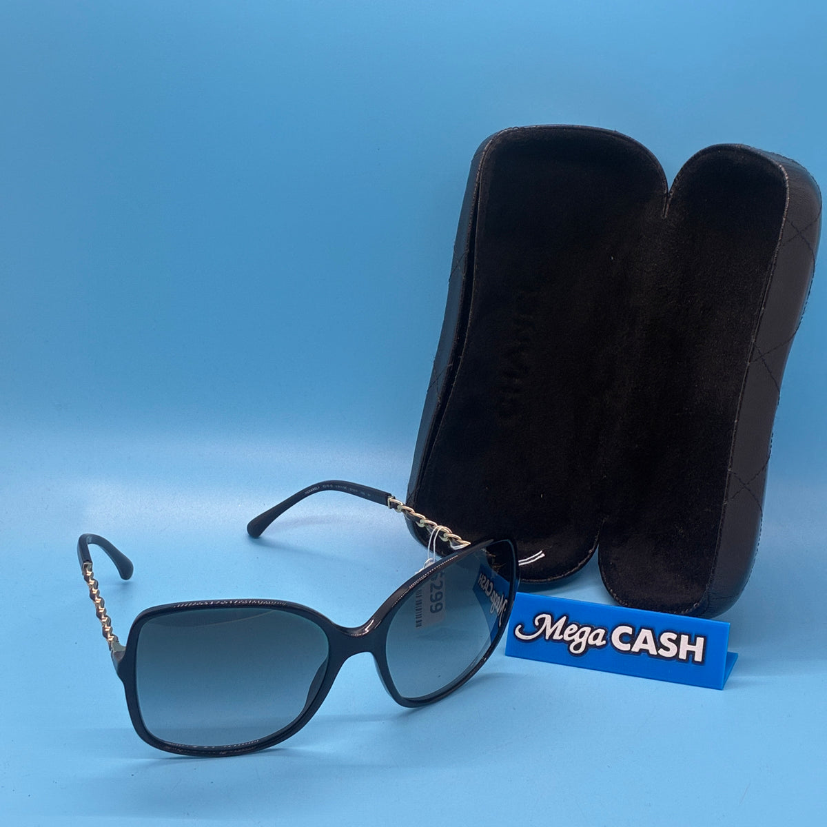 CHANEL SUNGLASSES W/ CASE | 5210-Q c.501/3C 57.17. 135 3M