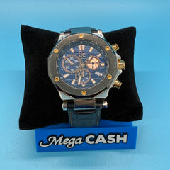 GC MENS CHRONOGRAPH QUARTZ MOVEMENT WATCH - LEATHER STRAP - X72025G7S-01087