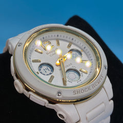 BABY-G SHOCK CASIO UNISEX CHRONOGRAPH QUARTZ MOVEMENT DIGITAL WATCH - RUBBER STRAP - 5257 BGA-151