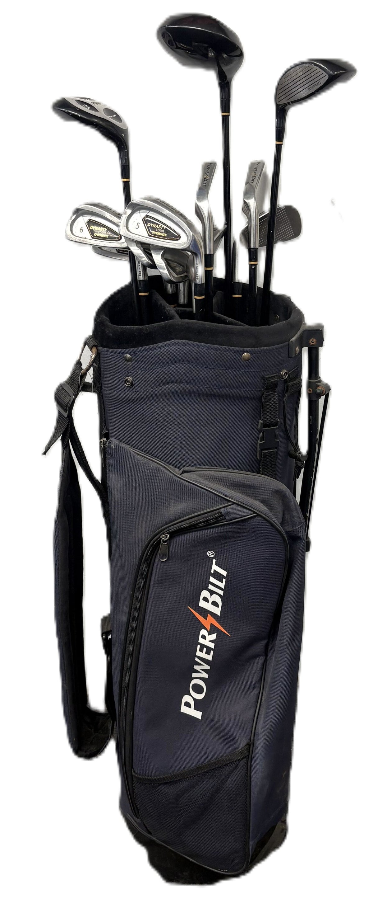 Power Bilt Golf Set - 7 Irons - 2 Wedges - 3 Woods - In Bag