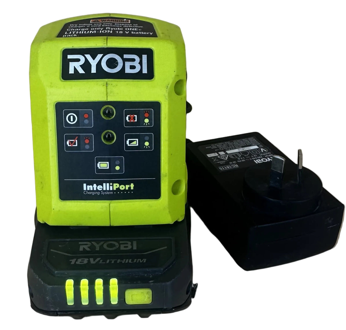 Ryobi Battery Charger + 2Ah 18V Battery - RC18115/RB1820C