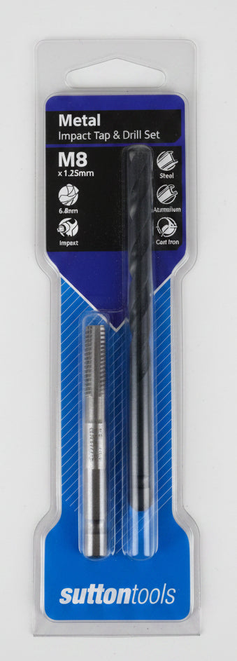 SUTTON M8 1/4inch Hex Impact Tap & Drill Set M1050800