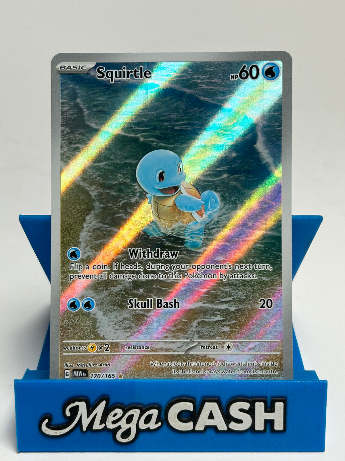 Squirtle - 170/165 - Illustration Rare - 151 (Scarlet & Violet) - NM - Pokemon Card