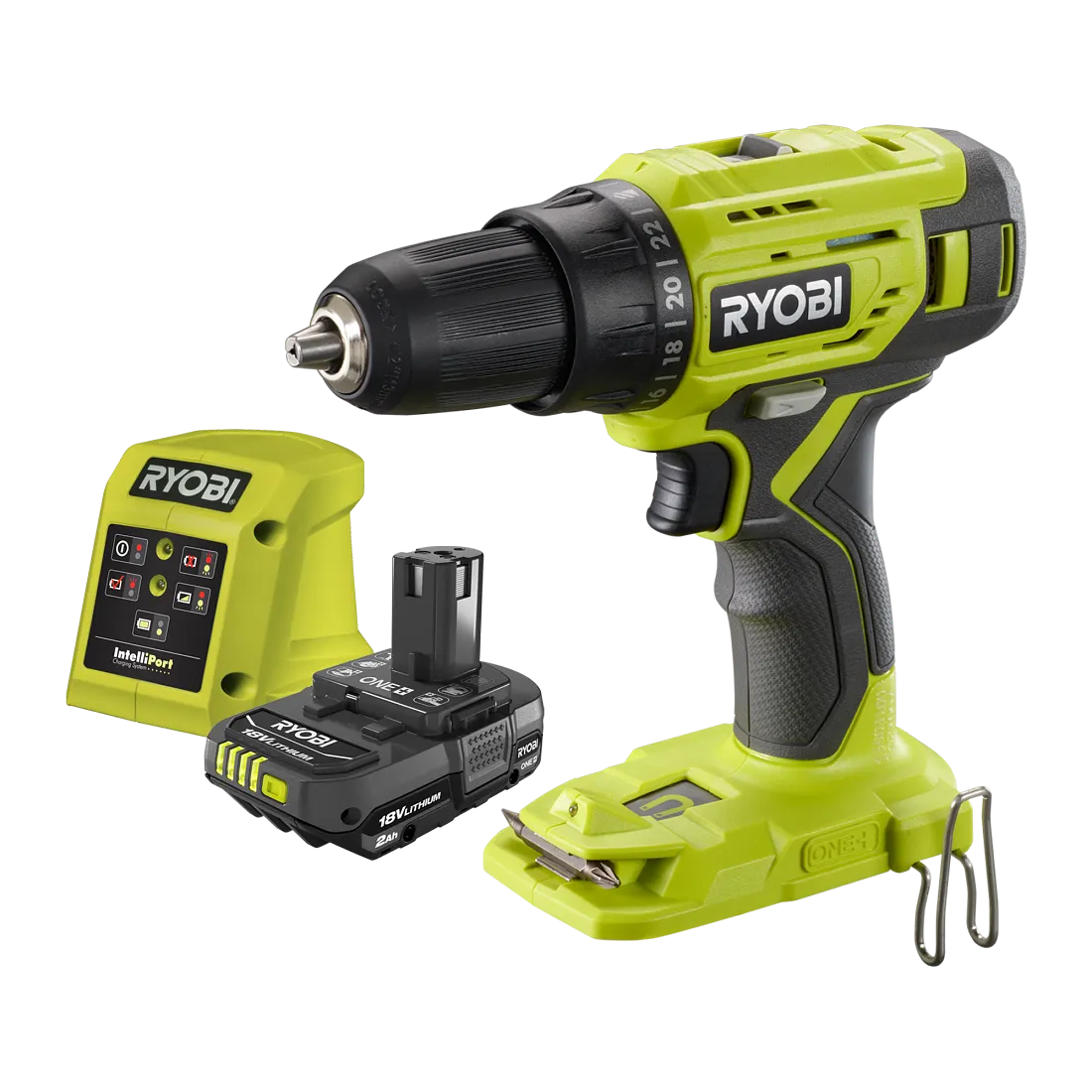 RYOBI - 18V ONE+ Drill Driver Starter Kit - R18DD22