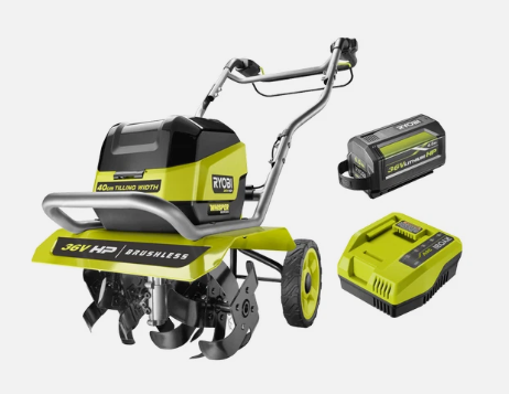 Ryobi - 36V HP Brushless 40cm Front Tine Cultivator Kit - R36XCLV16