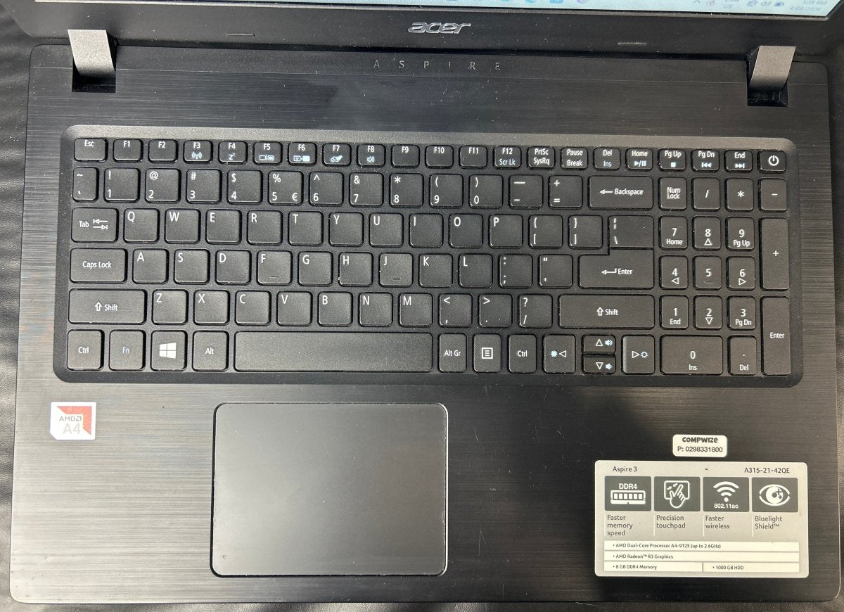 ACER Aspire - 8GB RAM - 1TB HDD - AMD A4 - 9125@2.60GHz - Mega Cash Sydney