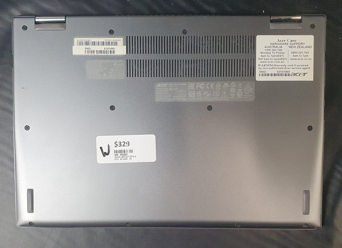 ACER - Spin 5 Series - Intel i5-8250U @ 1.6GHz - 8/128GB - Win 11 - Mega Cash Sydney